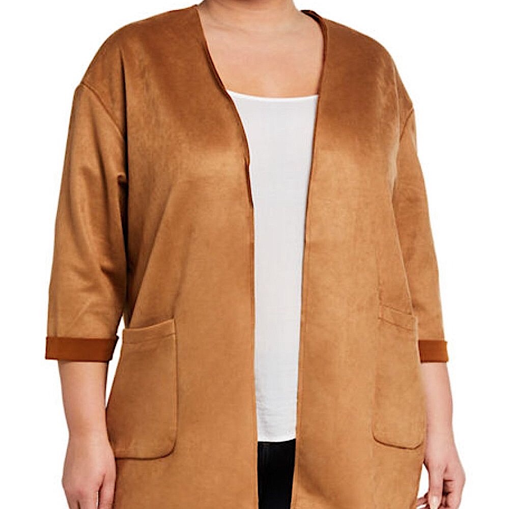 T Tahari- 3/4 Sleeve Camel/Gold Color Blazer 3X NWT